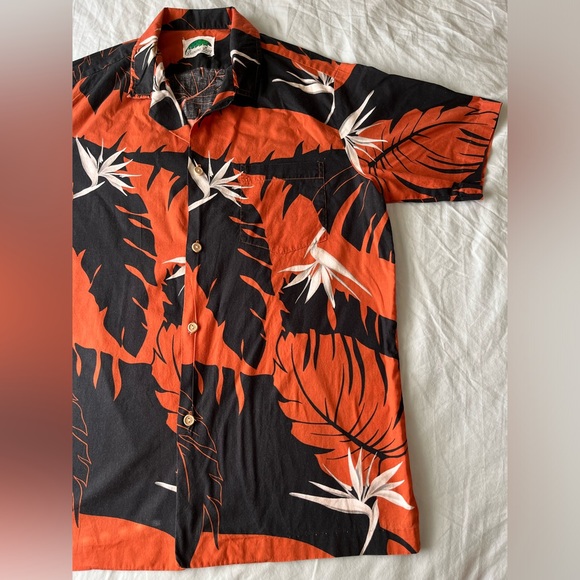 Vintage Banana Bay Red Hawaiian Shirt button up 80s 90s - Picture 3 of 8